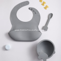 Silicone soft feeding bib